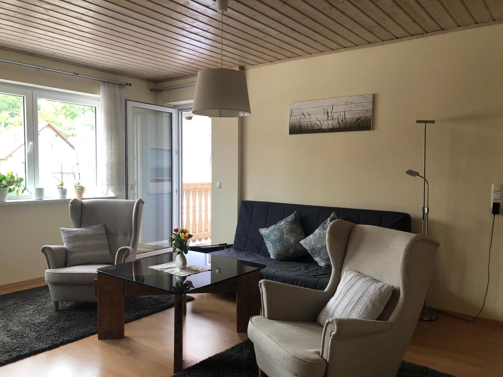 Ferienwohnung Am Grünen Band Hellingen Exterior foto